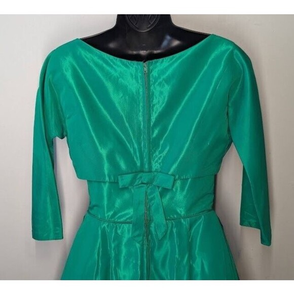 Vintage ANGELAIR BY EMIKO 1950s-Party Dress Kelly Green - Picture 5 of 7